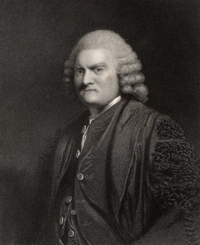 Sir John Pringle, gegraveerd door W.H. Mote, uit 